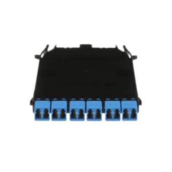Cassette HD Flex Para 12 Fibras Monomodo OS2, de MPO a 6 Conectores LC Duplex, Método de Polaridad A, Color Azul