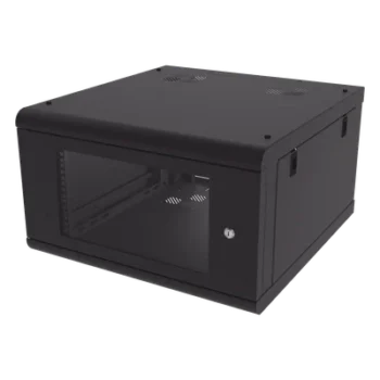 Gabinete de Pared / 6U / 19 in / 635 mm (2.08 ft) Profundidad / Cristal Templado / Acero Calibre 18 / 100 kg Carga