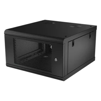 Gabinete de Pared / 6U Rack 19 in / 635mm Profundidad (2.08 ft) / Acero Calibre 18 / Carga 100 kg / Puerta Perforada