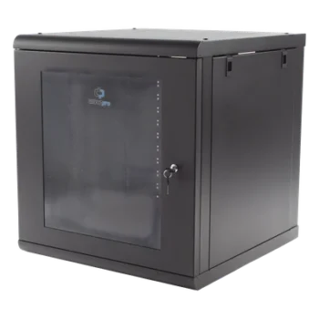 Gabinete de Pared / 16U / 635 mm Profundidad / 25 in / Cristal Templado / 100 kg Carga / Calibre 18