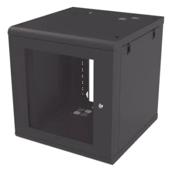 Gabinete de Pared 12U / 635 mm Profundidad (2.08 ft) / Acero Reforzado Calibre 18 / Puerta Cristal Templado / Capacidad 100 kg
