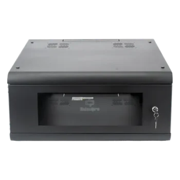 Gabinete de Pared / 4U / 635mm (2.08 ft) Profundidad / Cristal Templado / Acero Reforzado