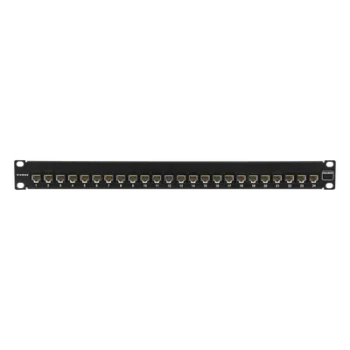 Patch Panel / UTP / Cat6 / 24 Puertos / Plano / 1U / 19 Pulgadas