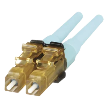 Conector de Fibra Óptica / LC Duplex / Multimodo 50/125 OM3/OM4 / Pre-pulido / Color Aqua