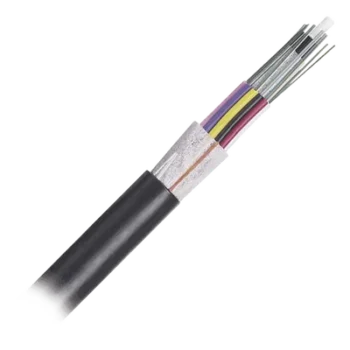 Cable de Fibra Óptica / 24 Hilos / OSP Planta Externa / Dieléctrico Sin Armadura / OM4 50/125 / MDPE / 0.3 m (1 ft) por unidad