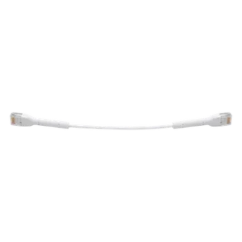 Cable Patch Ethernet Cat6 / 22 cm (0.72 ft) / Conector RJ45 Flexible / Diámetro 5.5 mm / 10 Gbps / Blanco