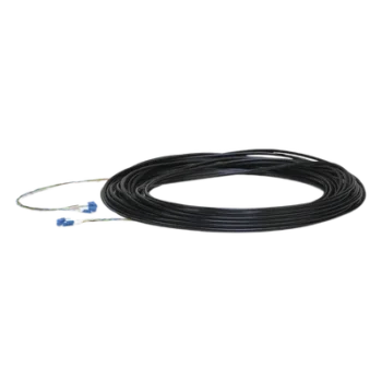 Cable de fibra óptica / Monomodo SM / 30 m (100 pies) / Conectores LC / 6 hilos G.657.A2 / Acero y Kevlar / IP exterior