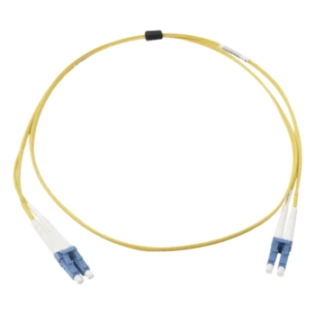 Jumper de Fibra Óptica / Duplex LC UPC a LC UPC / Monomodo OS2 / OFNR / 2 m (6.56 ft) / Amarillo