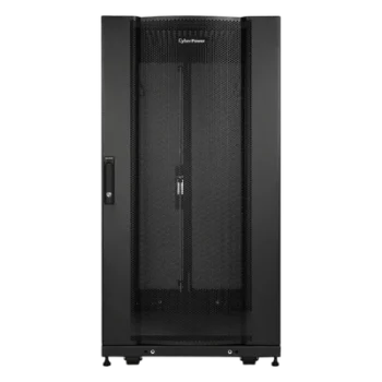 Gabinete Rack / 24U / Montaje en Pared o Piso / Carga Estática 1,365 kg / Puerta Perforada Hexagonal / Rieles Ajustables 905 mm