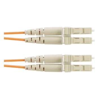 Jumper de Fibra Optica Multimodo 62.5/125 OM1, LC-LC Duplex, OFNR (Riser), Color Naranja, 2 Metros