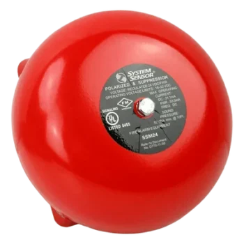 Campana de Notificación para Alarma de Incendio / 10 in (25.40 cm) / 81 dB / 24 VCD / Diseño Polarizado / Pre-cableada