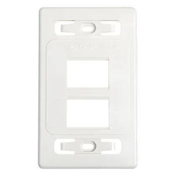 Placa de Pared Modular MAX, de 4 Salidas, Color Blanco, Versión Bulk (Sin Empaque Individual)