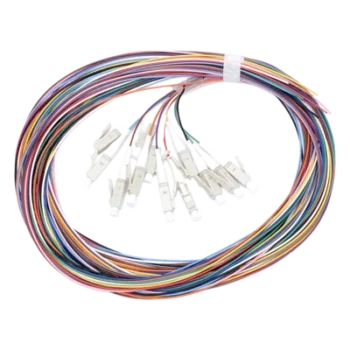 Kit de 12 Pigtails LC Multimodo OM3 50/125, conectores beige, 2 metros