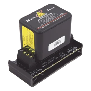 Protector Modular / 24 V / 2 Pares / Base Desmontable / Snap-Track / -40°C a 70°C / 3.3 x 1.5 x 2.6 pulgadas
