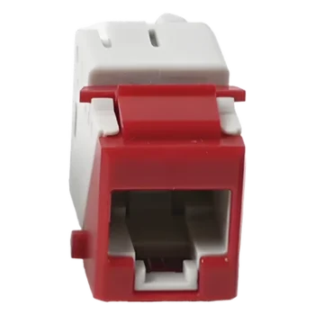 Jack Keystone / Cat6 UTP / T568A-B / Punch Down 110 / UL94 V-0 / Rojo