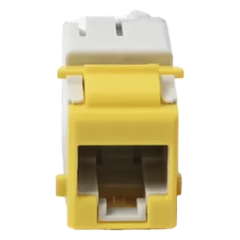 Jack Keystone / Cat5e UTP / Impacto 110 / T568A-B / -10 a 60°C / Amarillo