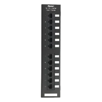 Panel de Parcheo de Impacto 110, Categoría 5e, Montaje en Pared Usando Accesorio WB89D, de 12 Puertos