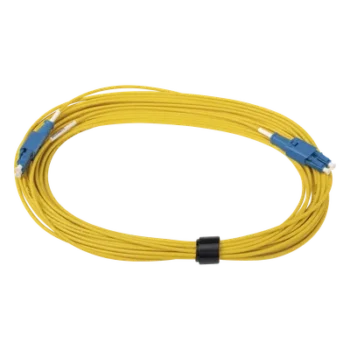 Jumper de Fibra Óptica BladePatch Monomodo OS1/2, XGLO, Riser, LC/UPC-LC/UPC Duplex, OFNR, Color Amarillo, 10 Metros