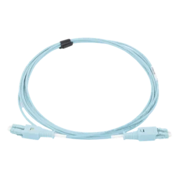 Jumper de Fibra Óptica BladePatch LC-LC Duplex, Multimodo 50/125 OM4, OFNR, Color Aqua, 3 Metros