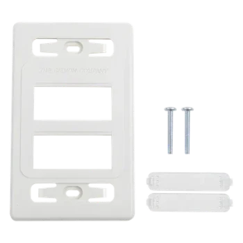 Placa de pared modular MAX, de 6 salidas, color blanco, versión bulk (Sin Empaque Individual)