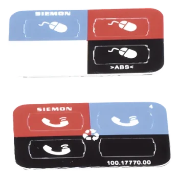 Icono para Identificación de Jacks / Montaje Plano o en Ángulo / Cat 5e/6/6a / UL 94 V-0 / Bolsa 100 Piezas