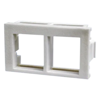 Inserto Plano de 1/3, Espacio para Dos Módulos Keystone, Color Blanco
