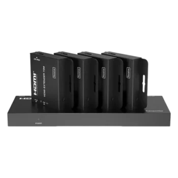 Splitter HDMI 1x4 / 4K@30Hz 4:4:4 / 1080p@60Hz / Extensión 40 m (131.2 ft) Cat6 / PoC / HDCP 1.4