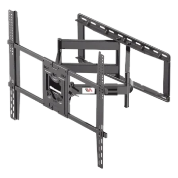 Soporte de Pared Articulado / Pantallas 75" a 110" / VESA 400x400 a 800x600 mm / Carga 90.9 kg (200 lbs) / Extensión 7.2 a 70 cm / Rotación 45° / Inclinación +10° a -5°
