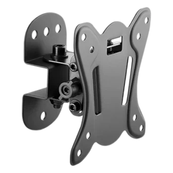Soporte de Pared para Monitor / 13 a 27 Pulgadas / Carga 25 kg (55 lbs) / VESA 75x75 y 100x100 / Inclinación +3° a -12° / Giro ±25° / Separación 65 mm