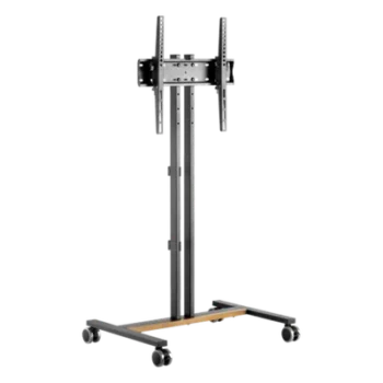 Soporte Móvil para TV / Hasta 55 Pulgadas / Carga 35 kg (77 lbs) / VESA 200x200 a 600x400 / Ruedas con Frenos / Altura Ajustable 4 Posiciones