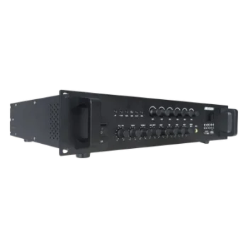 Amplificador de Audio / 240 W / 6 Zonas Independientes / Bluetooth / USB / SD / 70V / 100V / Montaje en Rack