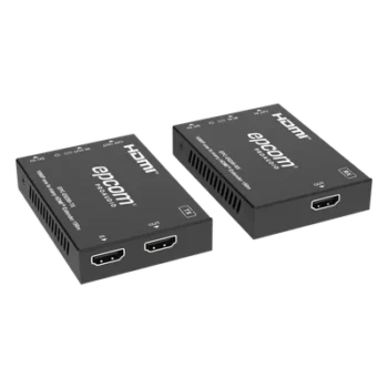 Extensor HDMI sobre IP / Full HD 1080p@60Hz / Alcance 150 m (492.1 ft) por CAT6 / Codificador y Decodificador / Red Gigabit / Control IR