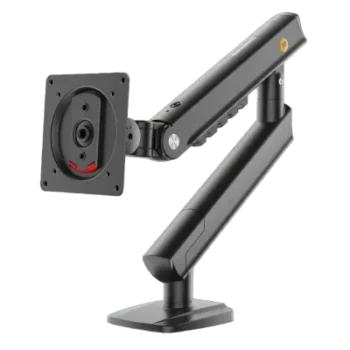 Soporte de Brazo Ergonómico para Monitor / 17"-32" / Carga 2-7 kg / Ajuste de Altura 419 mm / Rotación ±90° / VESA 75×75 y 100×100