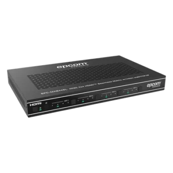 Matriz HDMI / 4×4 / Conmutación Sin Interrupciones / Video Wall 10 Modos / 4K@60Hz 4:4:4 / HDMI 2.0b / Control Web, IR, RS-232, TCP/IP