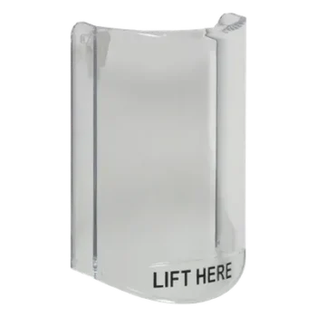 Cubierta Protectora / Policarbonato Superresistente / Sin Alarma / Montaje por Pestañas / 135x89x45 mm / -40 a 49°C