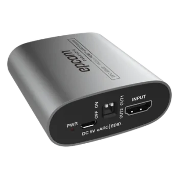 Extractor de Audio eARC HDMI / 18 Gbps / 4K HDR / Salidas Óptica y Coaxial Simultáneas / Audio HD 7.1 / Dolby Atmos y DTS:X / Diseño Compacto
