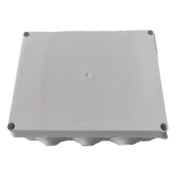 Caja de Derivación para Exterior / IP65 / IK07 / 10 Entradas / 200 x 155 x 80 mm (7.9 x 6.1 x 3.1 in) / ABS Aislante