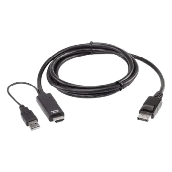 Cable Conversor HDMI a DisplayPort / True 4K 4096x2160 / 60 Hz / 1.8 m (5.9 ft) / USB-A Alimentación