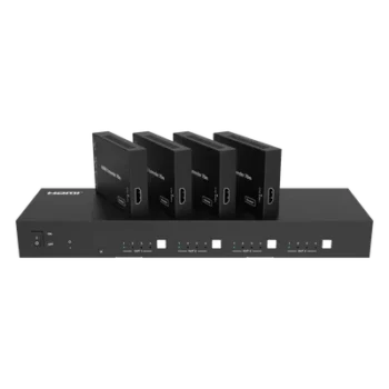 Extensor HDMI 4x4 / 18 Gbps / 4K@60Hz 4:4:4 / 70 m (230 ft) CAT6 / HDR10 / Dolby Vision / Web GUI