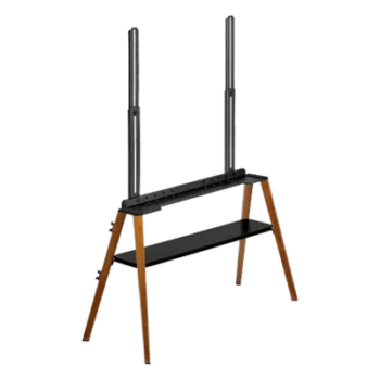 Soporte de TV Tipo Caballete / Pantallas hasta 75 Pulgadas / VESA 200x200 a 600x400 / Carga 40 kg / Altura Ajustable 905-2590 mm / Cable Anti-Caída