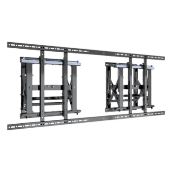 Soporte Modular para Pantallas / Altura Ajustable 200 a 1600 mm (7.9 a 63.0 in) / Ancho 600 mm (23.6 in) / Profundidad Ajustable 134 a 300 mm (5.3 a 11.8 in) / Montaje Horizontal y Vertical / Acero 10.2 mm