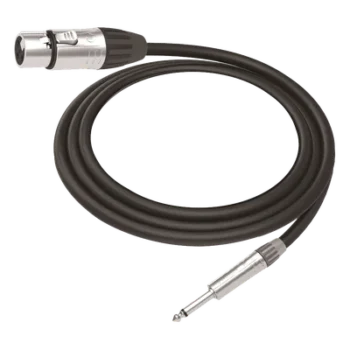Cable de Audio / XLR 3 Polos Hembra a Plug 1/4 in Mono / Longitud 5 m (16.4 ft) / Conectores Seetronic Serie M / Blindado