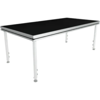 Tarima Modular para Escenario / 200 x 100 cm / Estructura de Aluminio / Superficie Antideslizante / 7.8 cm de Altura