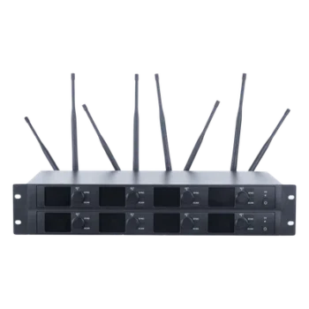 Receptor Inalámbrico / 8 Canales / U-Band 540-690 MHz / Modulación PI/4-DQPSK / Pantalla TFT-LCD 2.2" / Salida Balanceada y Desbalanceada / Encripción de Audio