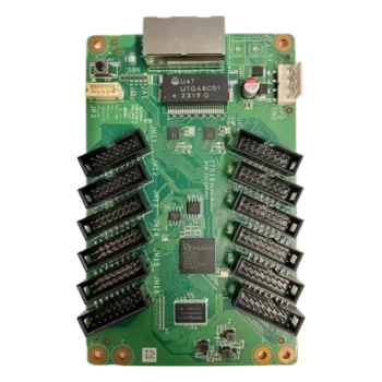 Tarjeta Receptora LED / 12 Puertos / 512 x 512 Píxeles / 16 Bit / Corrección Cromática Luz por Luz / Ajuste Gamma RGB Independiente