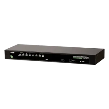 Conmutador KVM VGA de 8 puertos / Control de 64 computadoras / Resolución 2048x1536 / USB-PS/2 / Montaje Rack 19" / 1U