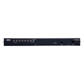 Switch KVM / 8 Puertos / Cat 5e/6 / Resolución 1920 x 1200 / Alcance 30 m (98.4 ft) / Expansión en Cascada / Rack 1U