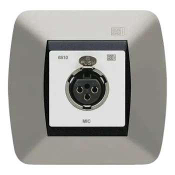 Módulo de Pared XLR / 60 mm / Alimentación Phantom 0-48 VDC / Balanceado/No Balanceado / Chasis Zincado / Blanco