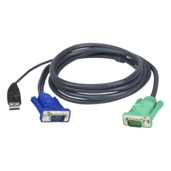 Cable KVM / USB Tipo A / VGA HD15 / SPHD / 1.8 m (6 ft)