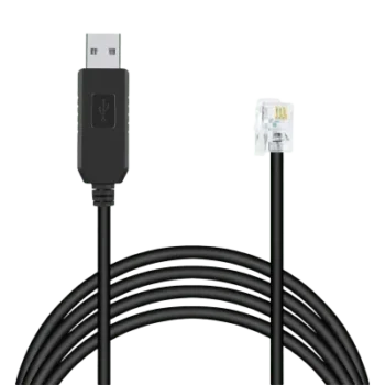 Cable Serial / RJ-9 a USB-A / 200 cm (6.6 ft) / Negro
